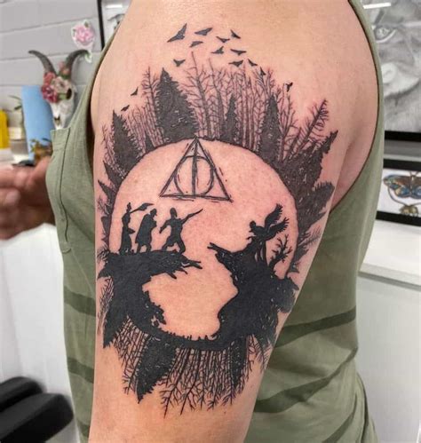 deathly hallows tattoos|deathly hallows cover up tattoo.